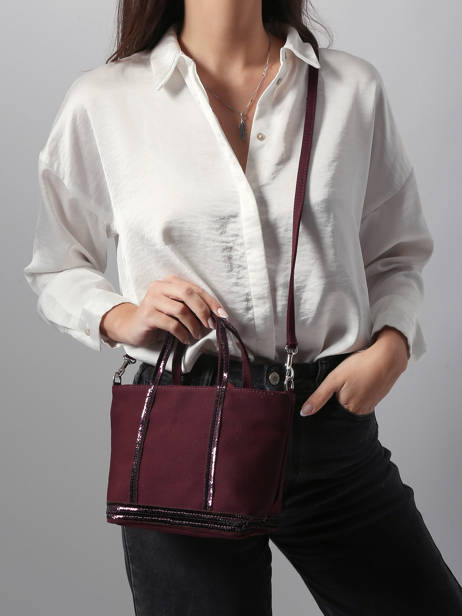 Cross Body Tas Baby Cabas Pailletten Vanessa bruno Rood cabas 1V40410 ander zicht 1